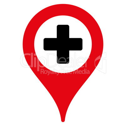 Hospital Map Pointer Icon