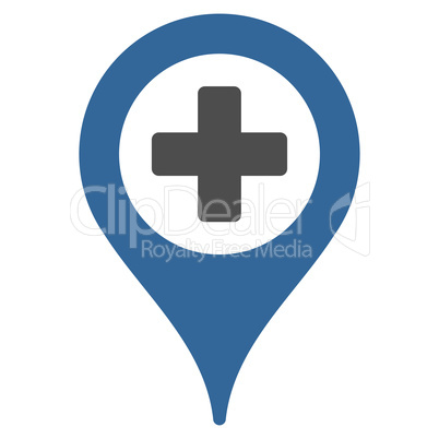 Hospital Map Pointer Icon