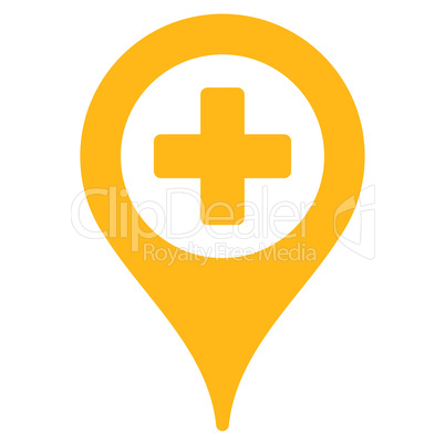 Hospital Map Pointer Icon