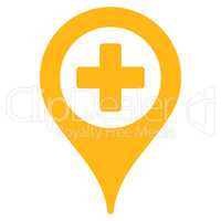 Hospital Map Pointer Icon