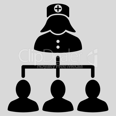 Nurse Patients Icon Nurse Patients Icon