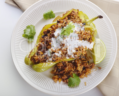 Stuffed Poblano Pepper