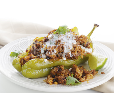 Stuffed Poblano Pepper