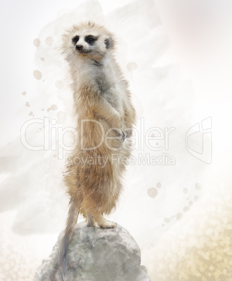 Meerkat Watercolor