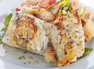 Mahi Mahi Fillets with Salad