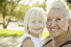 Cute Little Girl Having Fun With Her Mother