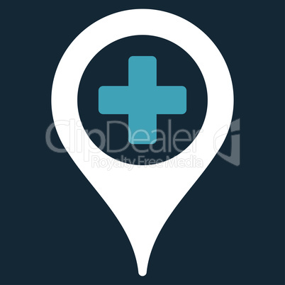 Hospital Map Pointer Icon