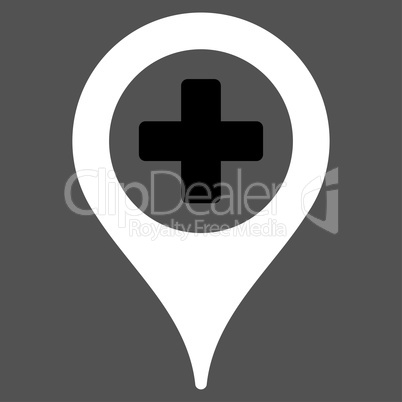 Hospital Map Pointer Icon