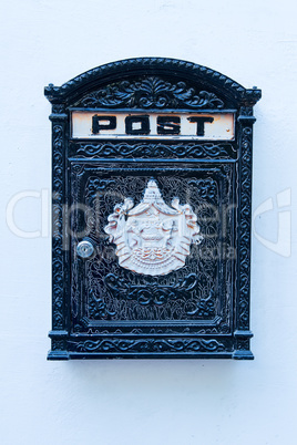 Beautiful old mailbox .