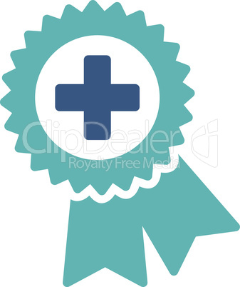 BiColor Cyan-Blue--medical quality seal.eps