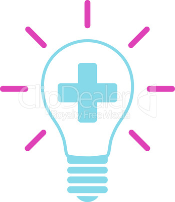 BiColor Pink-Blue--creative medicine bulb.eps