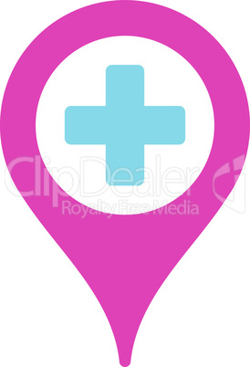 BiColor Pink-Blue--hospital map pointer.eps