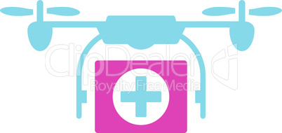 BiColor Pink-Blue--medical drone.eps