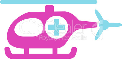 BiColor Pink-Blue--medical helicopter.eps