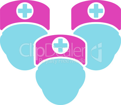 BiColor Pink-Blue--medical staff.eps