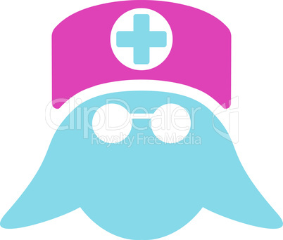 BiColor Pink-Blue--nurse head.eps