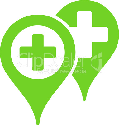 Eco_Green--hospital map markers.eps