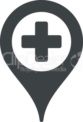 Gray--hospital map pointer.eps