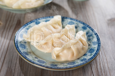 Asian Chinese cuisine fresh dumplings