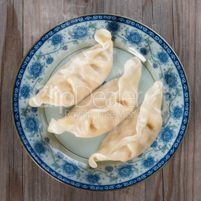 Asian Chinese gourmet fresh dumplings