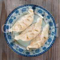 Asian Chinese gourmet fresh dumplings