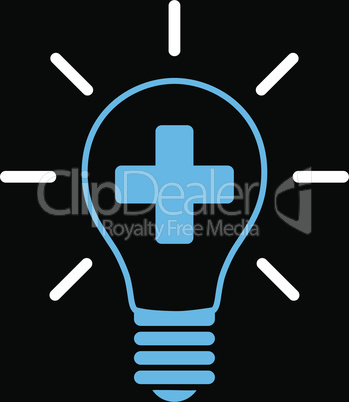 bg-Black Bicolor Blue-White--creative medicine bulb.eps