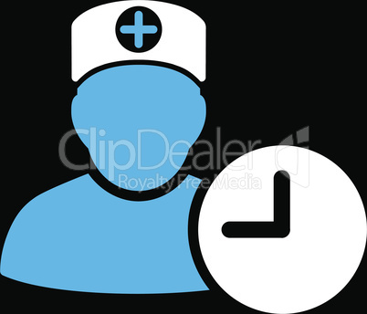 bg-Black Bicolor Blue-White--doctor schedule.eps