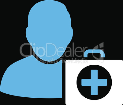 bg-Black Bicolor Blue-White--first aid man.eps