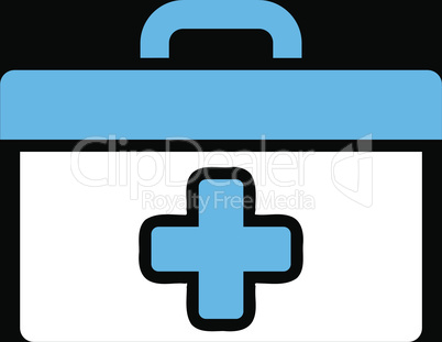 bg-Black Bicolor Blue-White--first aid toolbox.eps