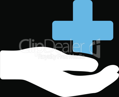 bg-Black Bicolor Blue-White--health care donation.eps