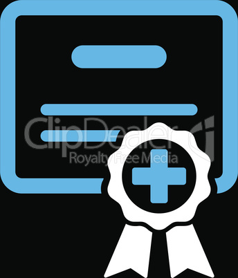 bg-Black Bicolor Blue-White--medical certificate.eps