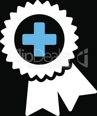 bg-Black Bicolor Blue-White--medical quality seal.eps