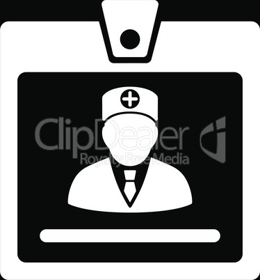 bg-Black White--doctor badge.eps