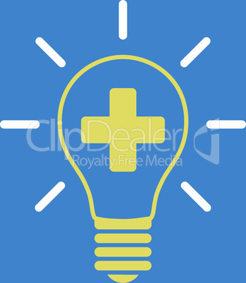 bg-Blue Bicolor Yellow-White--creative medicine bulb.eps