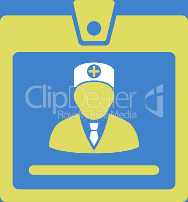 bg-Blue Bicolor Yellow-White--doctor badge.eps