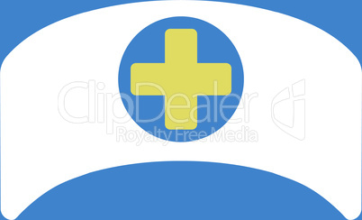 bg-Blue Bicolor Yellow-White--doctor cap.eps