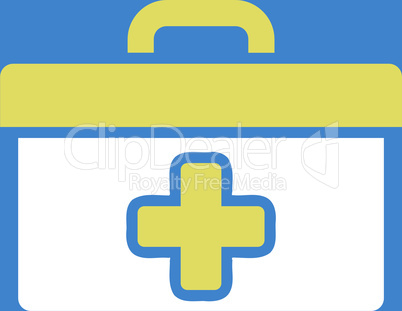 bg-Blue Bicolor Yellow-White--first aid toolbox.eps