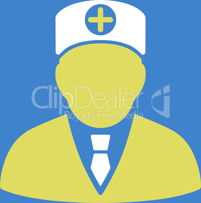 bg-Blue Bicolor Yellow-White--head physician.eps