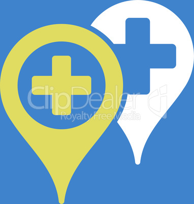 bg-Blue Bicolor Yellow-White--hospital map markers.eps