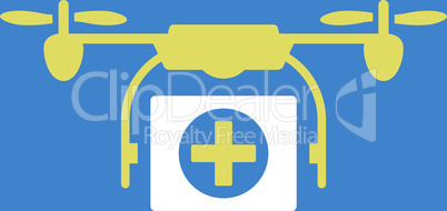 bg-Blue Bicolor Yellow-White--medical drone.eps