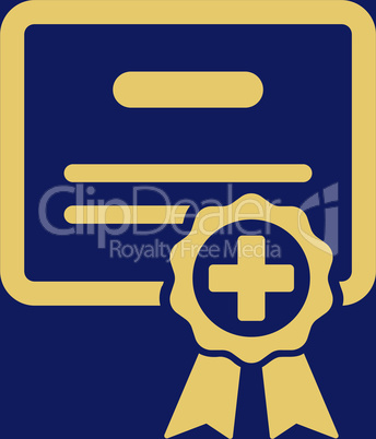 bg-Blue Yellow--medical certificate.eps