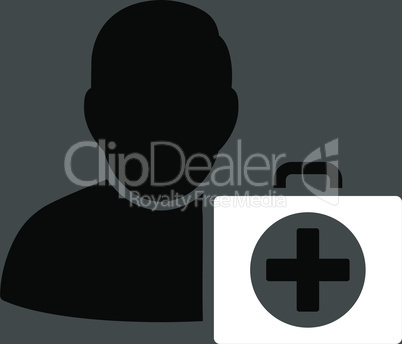 bg-Gray Bicolor Black-White--first aid man.eps