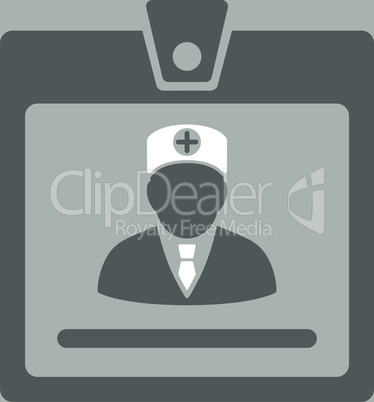 bg-Silver Bicolor Dark_Gray-White--doctor badge.eps