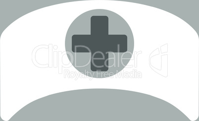 bg-Silver Bicolor Dark_Gray-White--doctor cap.eps