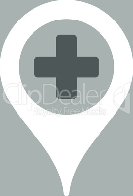 bg-Silver Bicolor Dark_Gray-White--hospital map pointer.eps