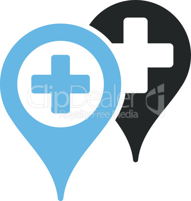 Bicolor Blue-Gray--hospital map markers.eps