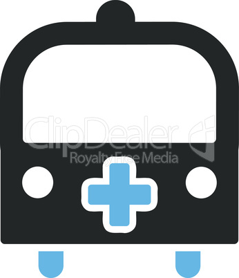 Bicolor Blue-Gray--medical bus.eps