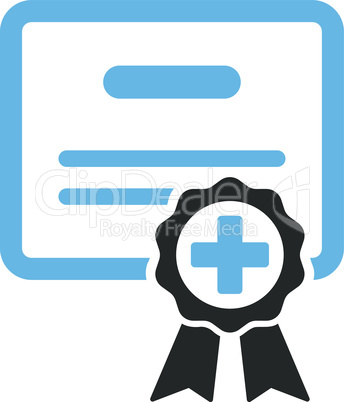 Bicolor Blue-Gray--medical certificate.eps
