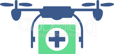 BiColor Cobalt-Cyan--medical drone.eps