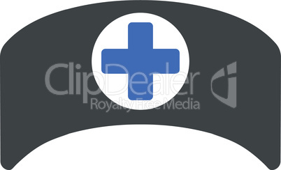 BiColor Cobalt-Gray--doctor cap.eps